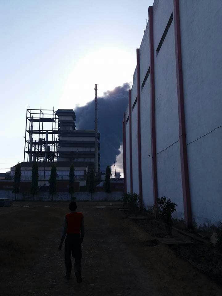chemical factory caught fire in sidcul haridwar