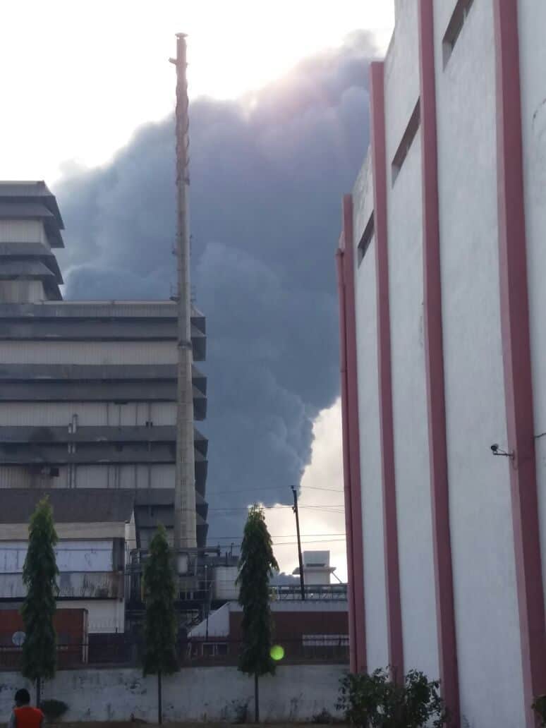 chemical factory caught fire in sidcul haridwar