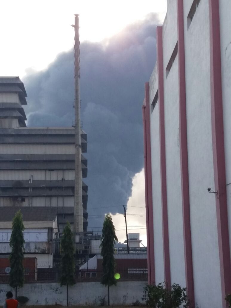 chemical factory caught fire in sidcul haridwar