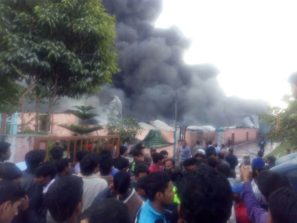 chemical factory caught fire in sidcul haridwar