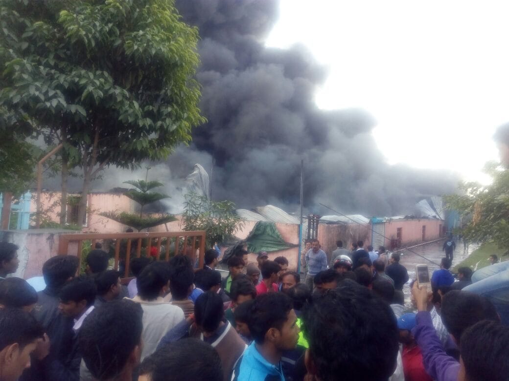 chemical factory caught fire in sidcul haridwar