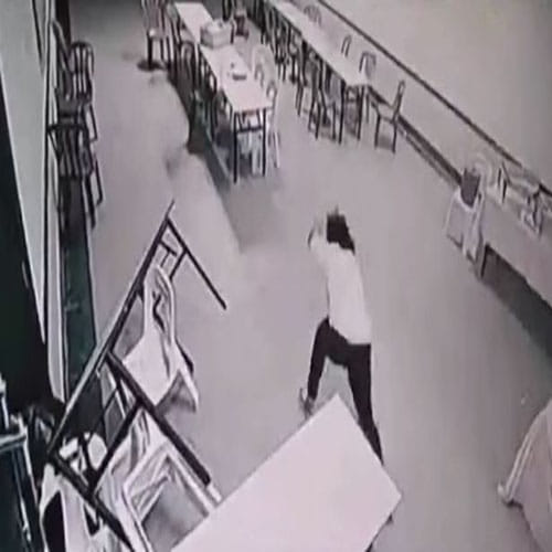 terrifying ghost attack caught on camera
