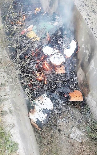 government document burn 