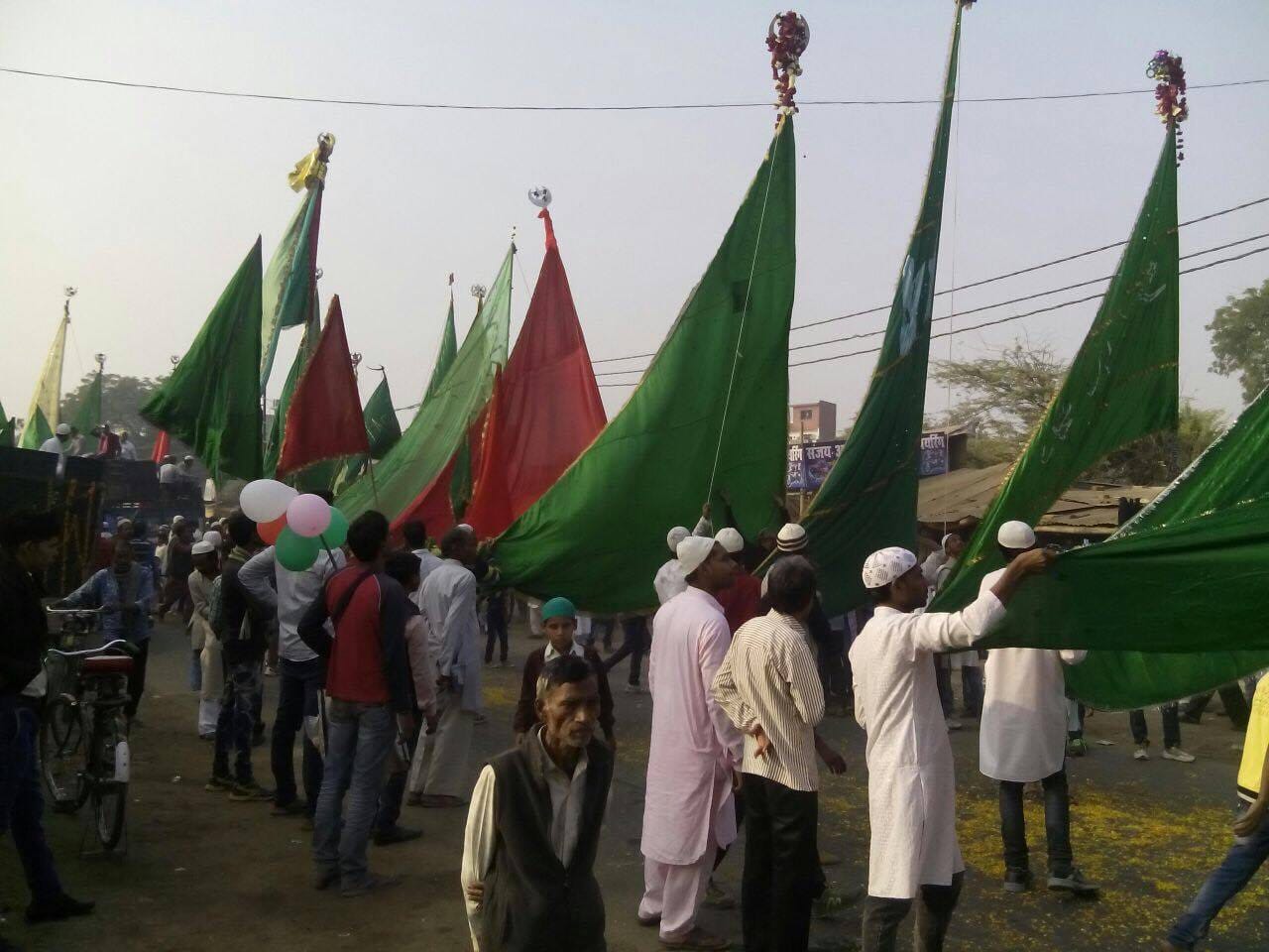 after celebration procession came in Kanpur Barabfat