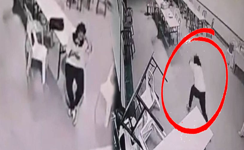 terrifying ghost attack caught on camera