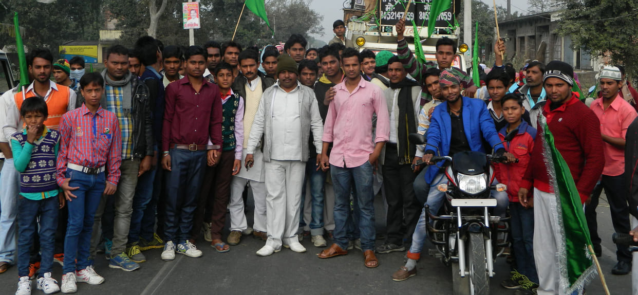 Angry people blocked roads to