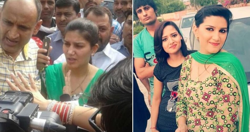 Pictures on sapna chaudhary without makeup viral on social media
