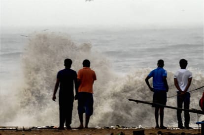 Damage from storms in India