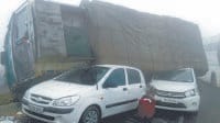 Mist filled the car on gravel dumper reflex, the death of the business, Kurukshetra