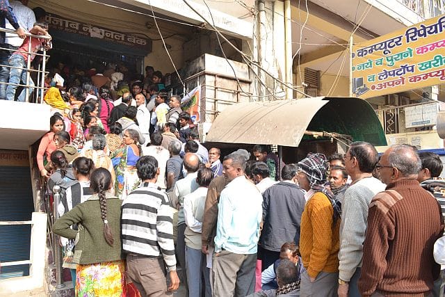 Three days later, the bank opened people descended