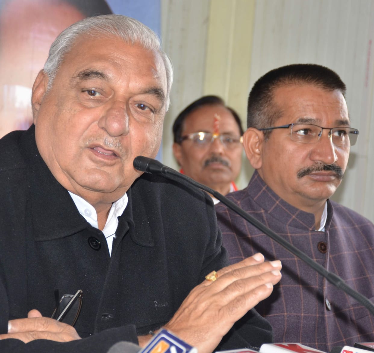 Bhupendra Singh Hooda press conference in Chandigarh