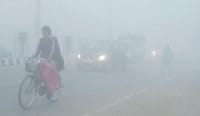 weather, fog problem, visibality, people, kaithal