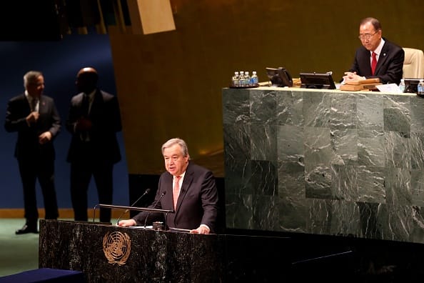 Portugal former PM Guterres sworn in as next U.N. secretary-general