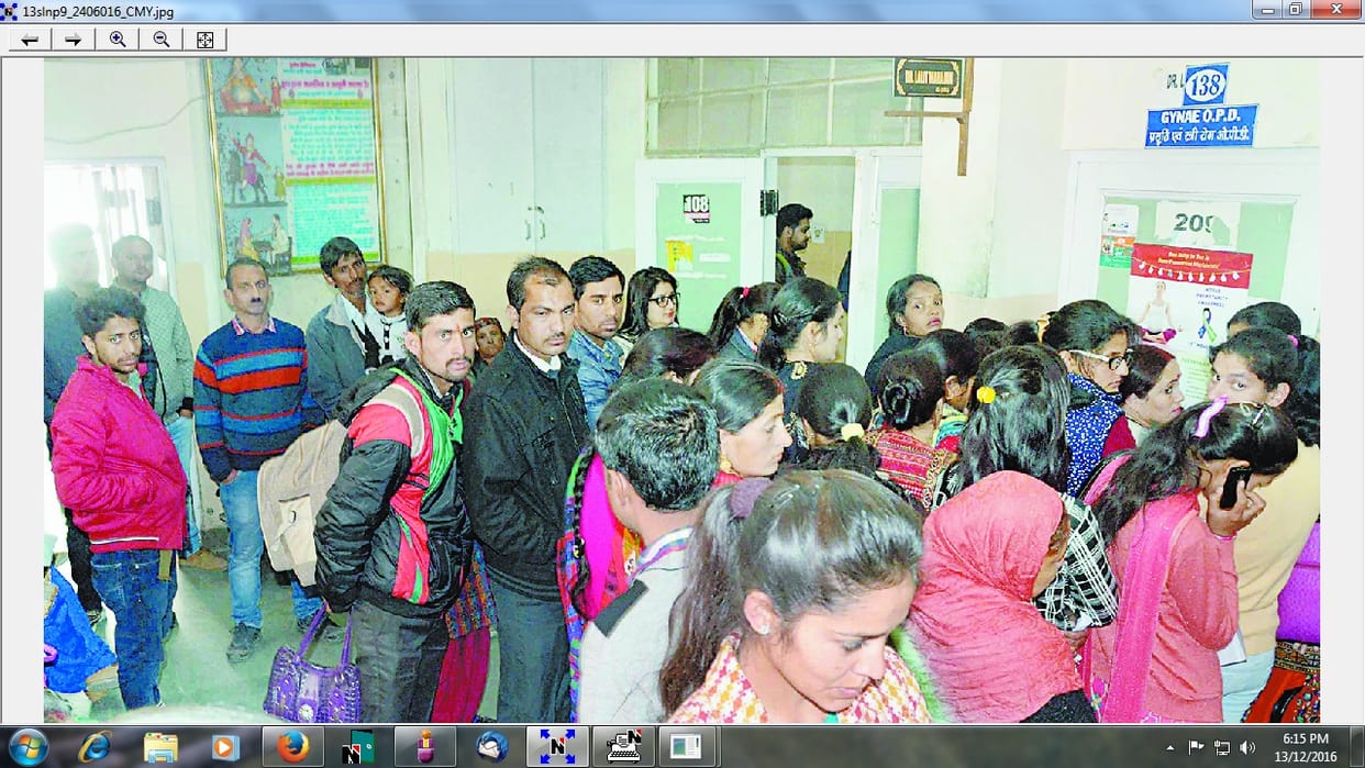 Patintet not get a relief in hospital lines