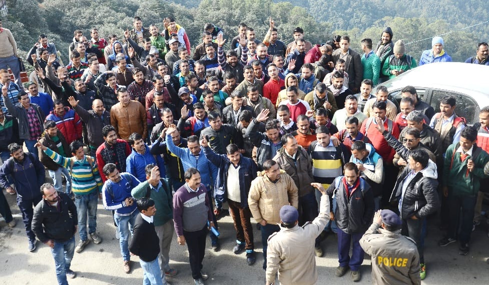 Dispute over Driver Test in HRTC at TaraDevi.