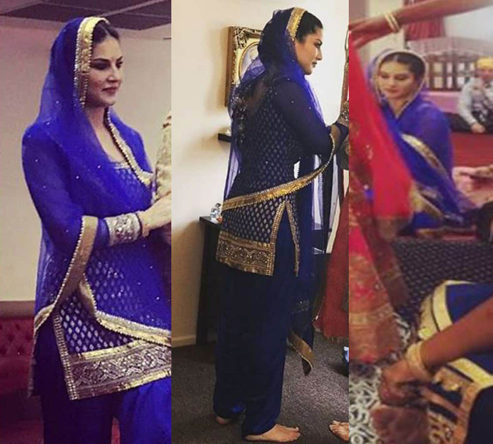 Actress Sunny Leone turns into a PUNJABI KUDI at her brother’s wedding