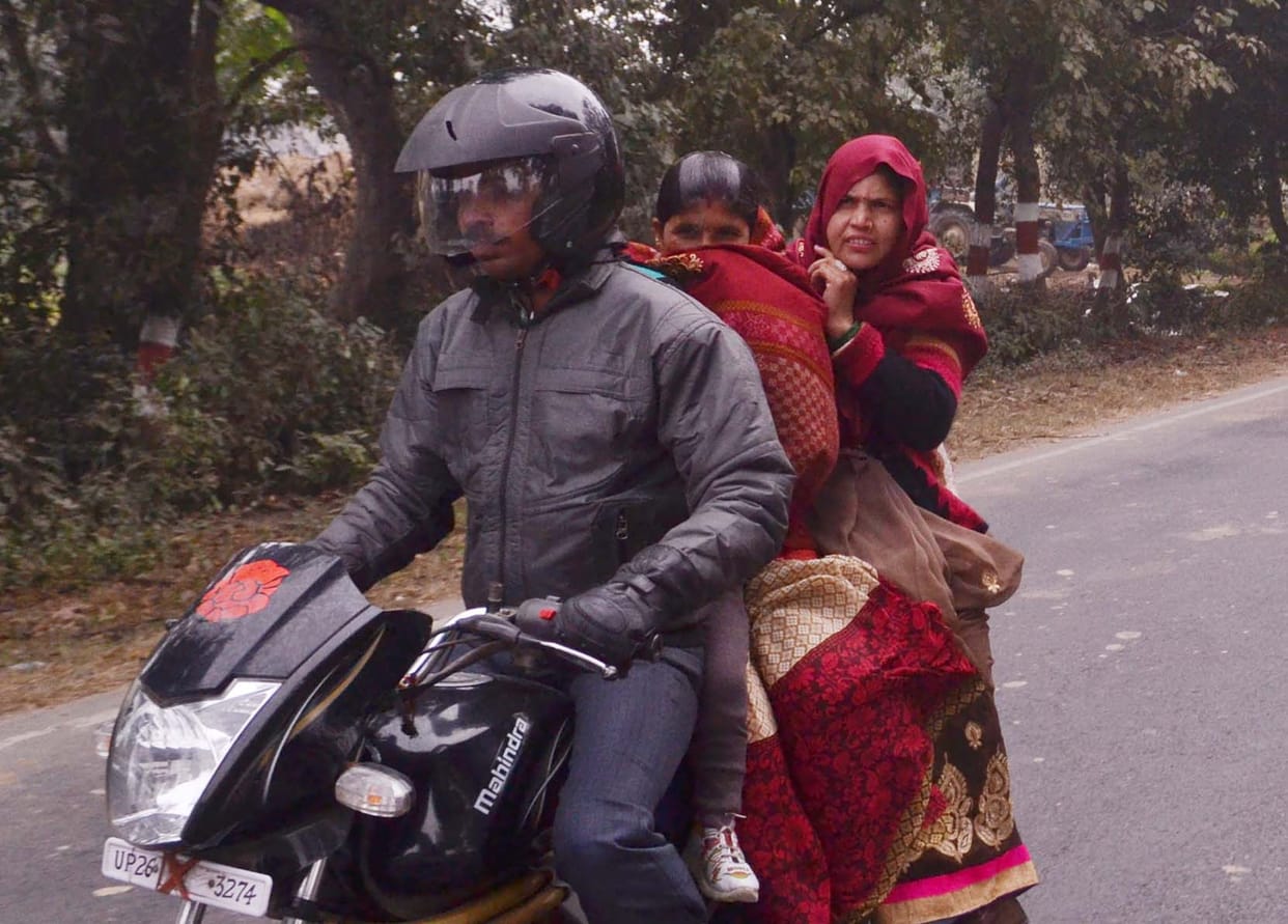 The weather was aggravated by chilly winds