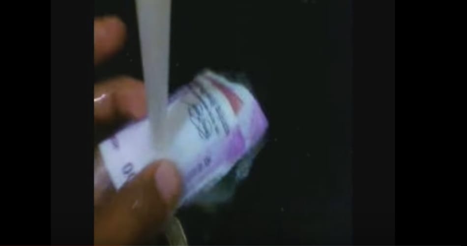 Viral Video 2000 new Notes washed with water, know what happened after that