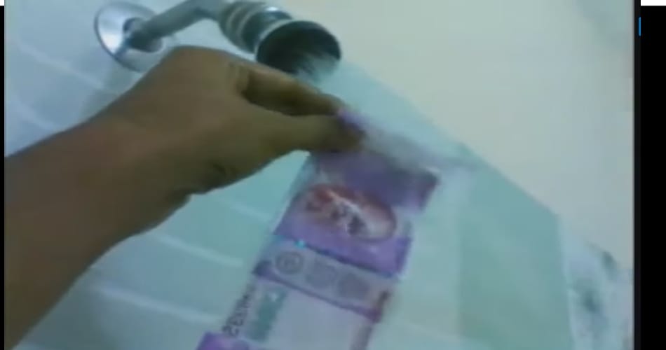 Viral Video 2000 new Notes washed with water, know what happened after that