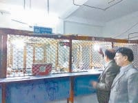Scramble for cash, forged dismantled counter, sonipat, bank