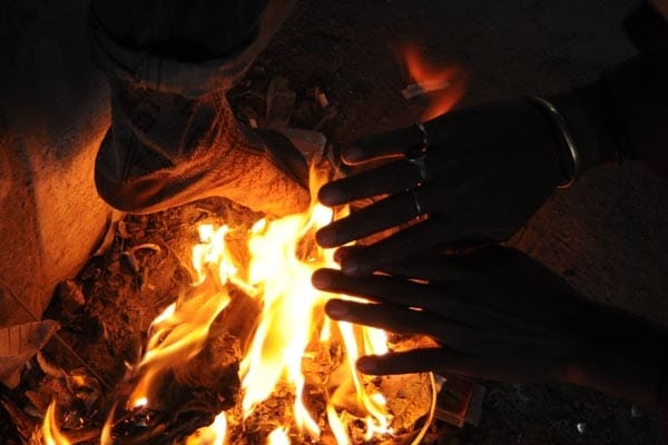 old woman dead due to winter