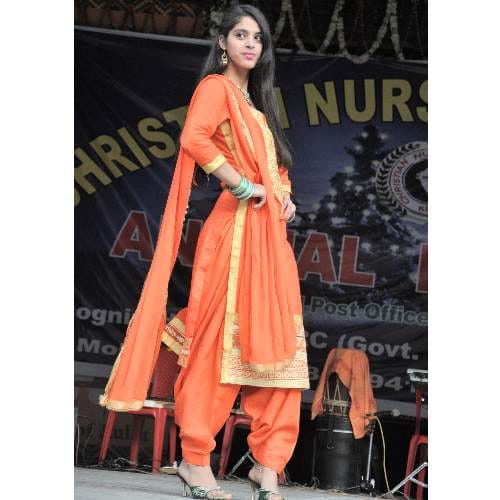 Modeling and fashion show by trainee nurses in christian nursing institute annual festival