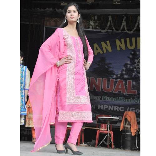 Modeling and fashion show by trainee nurses in christian nursing institute annual festival
