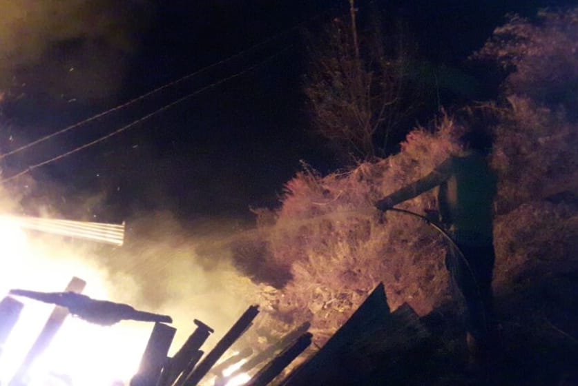 Fire in Kullu village.