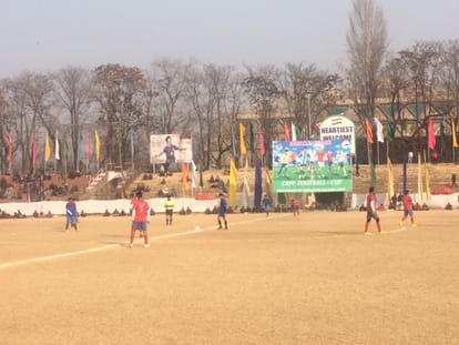 crpf football cup in srinagar