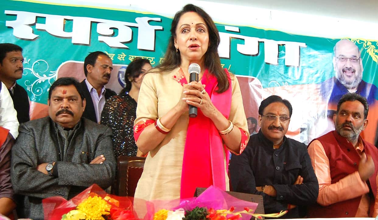 Hema Malini will address a public meeting at Modinagar tw