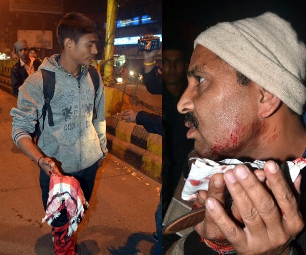  lathicharge on police recruitment applicants.