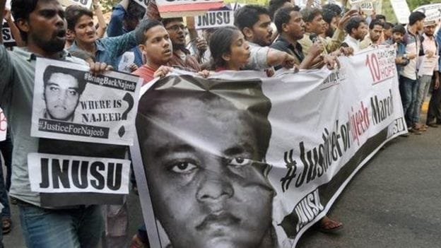 what happened on that night when jnu student najeeb ahmed gone missing