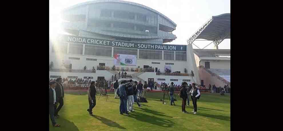 cm akhilesh yadav inaugrated international stedium in noida