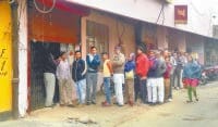 fatehabad, bank open but given not given relif, fatehabad, harayana