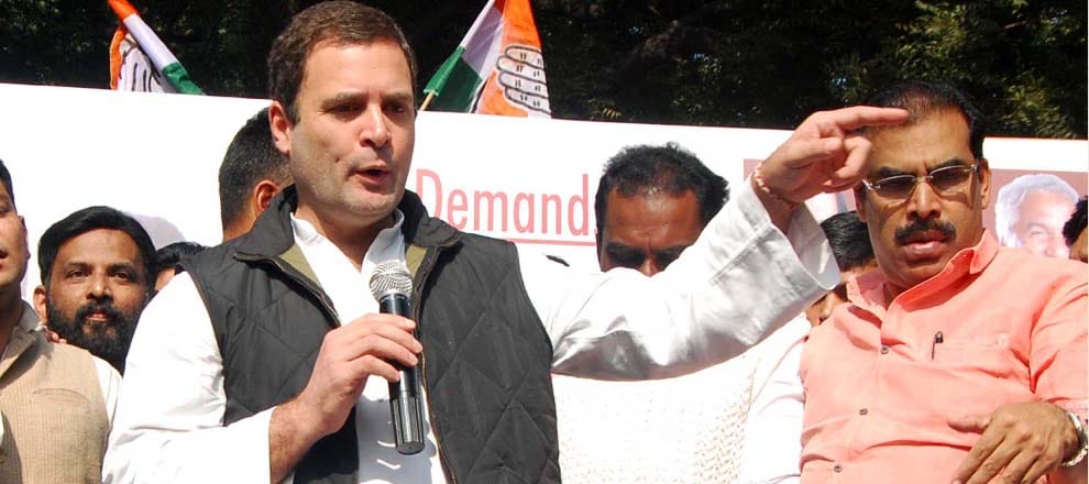 rahul gandhi blamed on pm modi corruption