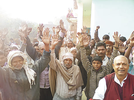 Ruckus villagers for not providing ration