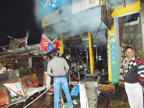 fire in store , the loss of millions