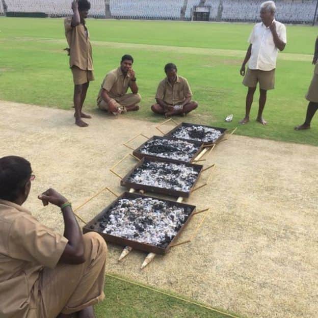 Ways Applied To Dry Pitch For Chennai Test