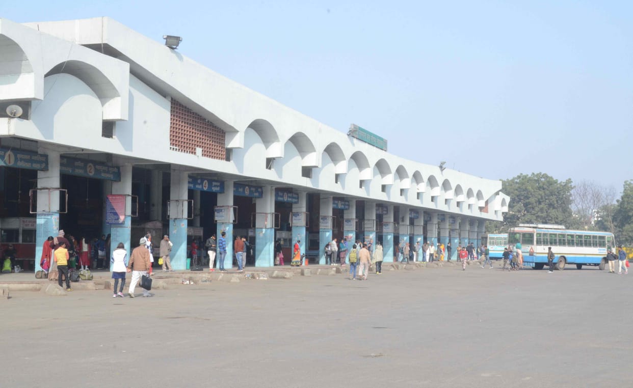 roadways, bus, protest, worker, rohtak, haryana, bus stoped