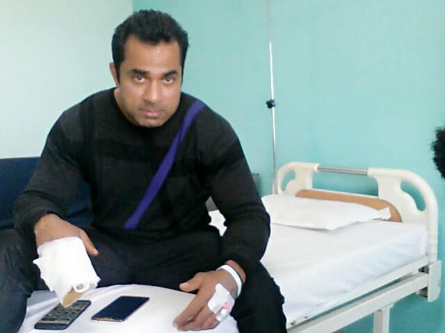 Laxman Awardee was kicked out just before the collision