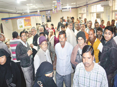 Not cash, the commotion of the account holders