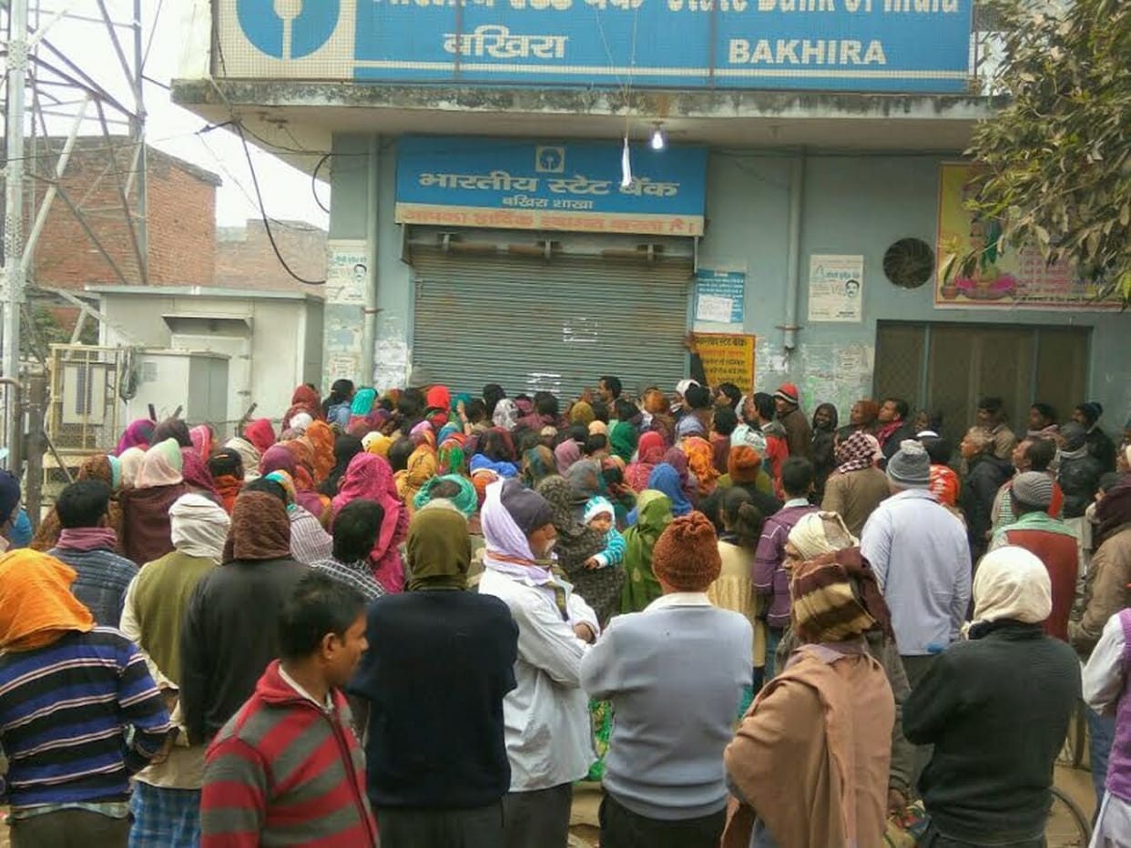 Enraged people shut down two banks