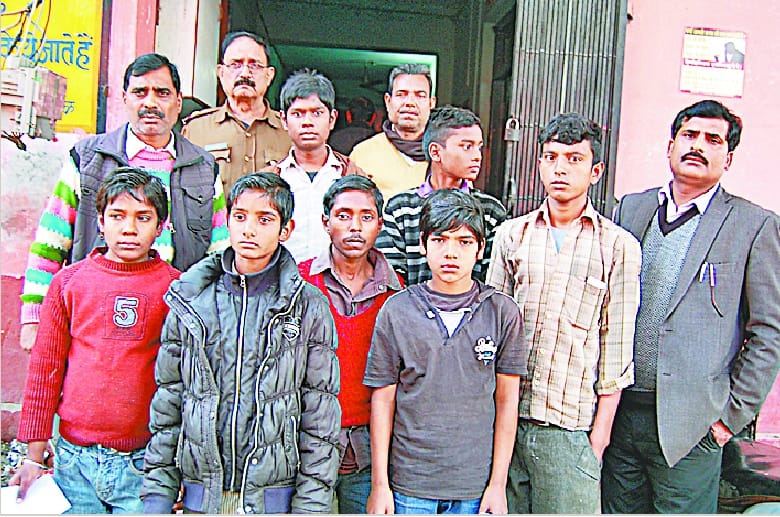 Seven children rescued