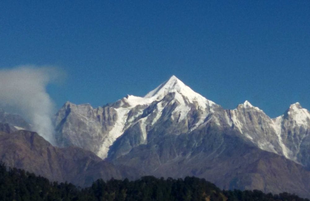 wild fire in panchachuli forest
