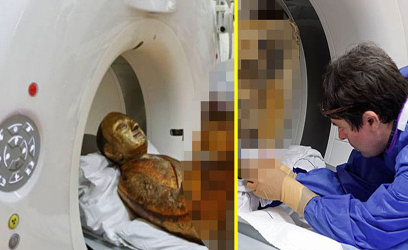 1200 year old statue scanned and got something surprising