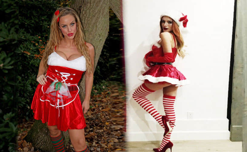 Danielle Mason dresses as a sexy Santa