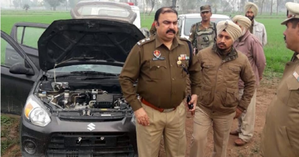 suspicious car found on indo pak border village in bamial sector of punjab