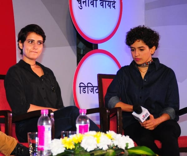  Amir khan in samwad with dangal actress.