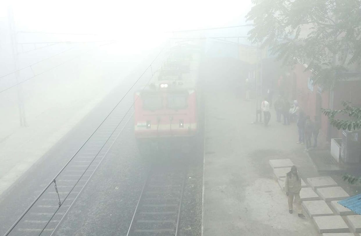 Kalindi Express was to arrive in the morning while waiting it became evening