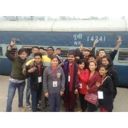 Estern student eat Haryan's food, Hisar